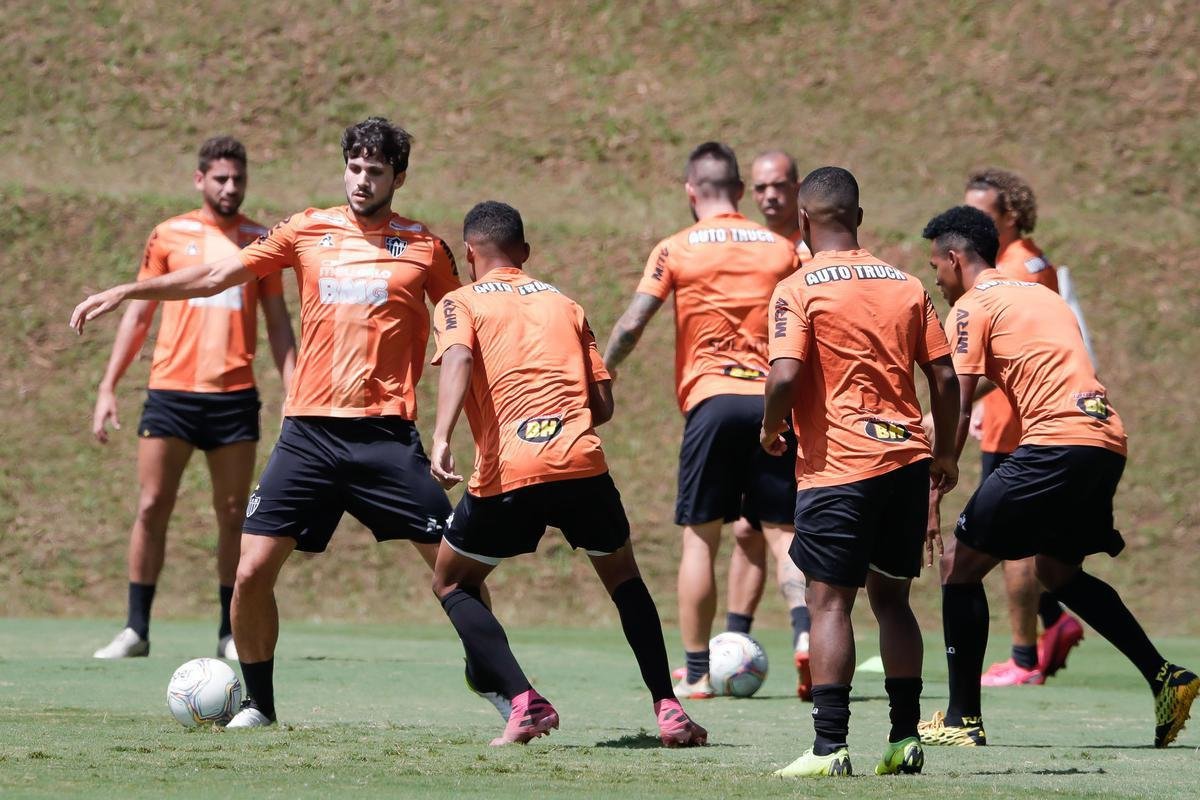 Fotos do ltimo treino do Atltico antes da estreia de Sampaoli