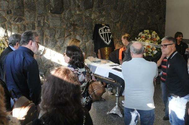 Velório de Marcial de Melo Castro, ex-goleiro do Atlético e da Seleção Brasileira