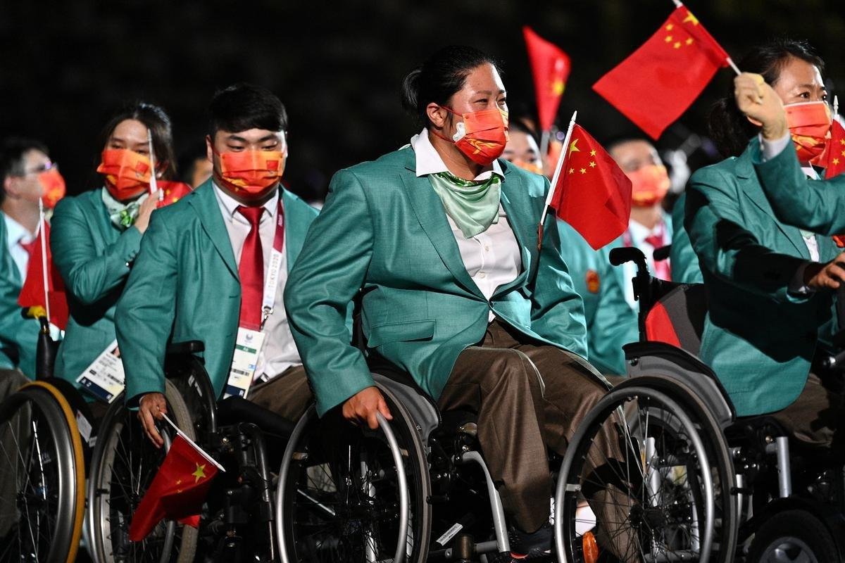 Fotos da Cerimnia de Abertura dos Jogos Paralmpicos de Tquio