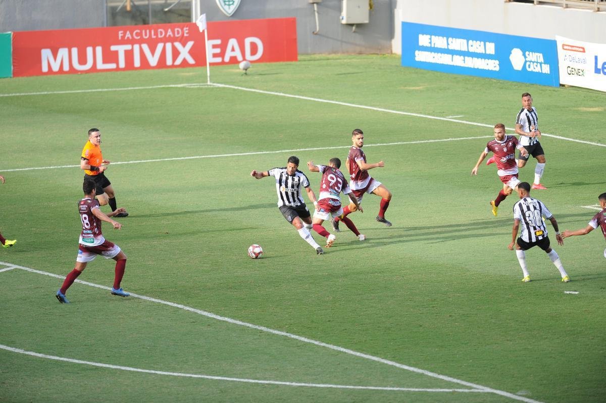 Fotos da vitria do Atltico sobre o Patrocinense, por 3 a 1, no Independncia, em Belo Horizonte, pela quarta rodada do Campeonato Mineiro. Mando foi do clube do interior, que no pde realizar a partida em Patrocnio devido ao elevado nmero de casos de COVID-19 na cidade.