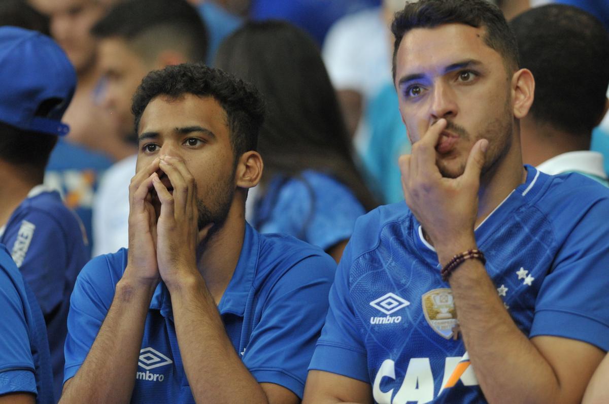 Fotos do jogo entre Cruzeiro e So Paulo