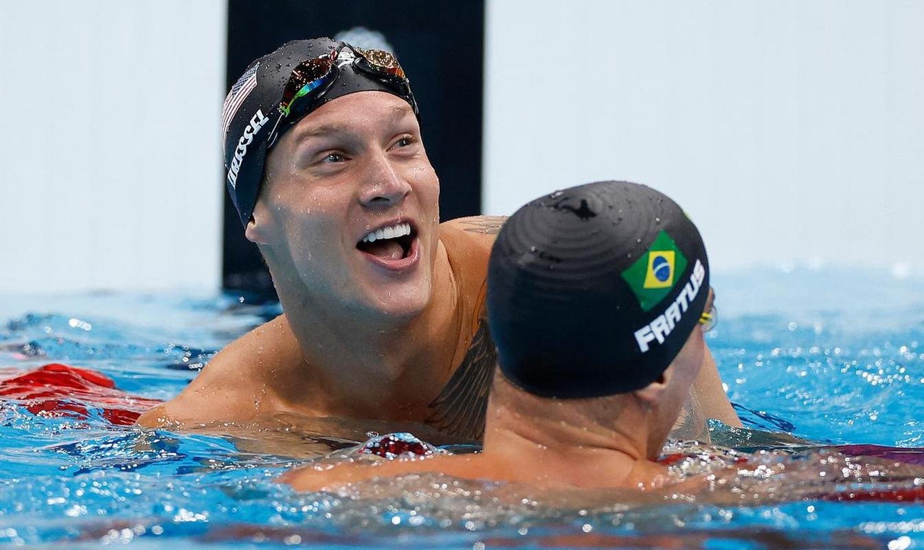 Bruno Fratus, do Minas, percorreu os 50m da piscina do Tokyo Aquatics Centre em 21s57 e levou o bronze