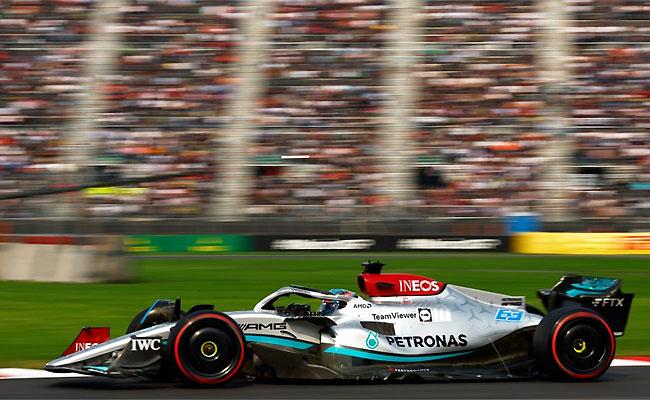 George Russell deixou a Mercedes na frente no segundo treino livre no Mxico