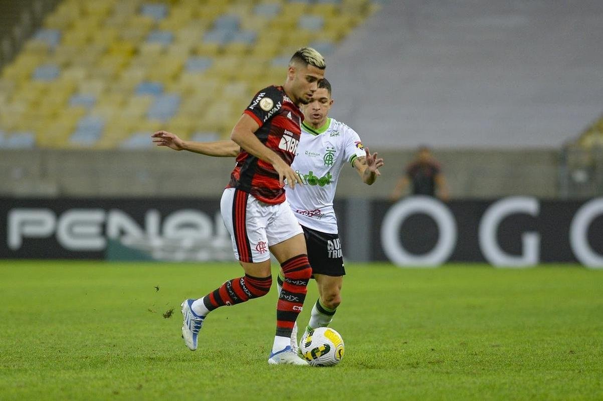 Amrica foi derrotado pelo Flamengo por 3 a 0, no Maracan 