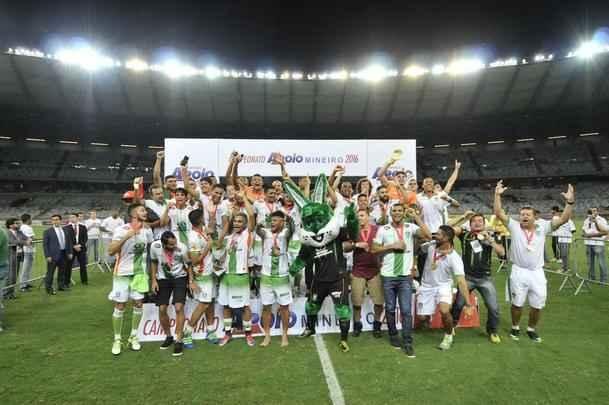 Imagens da comemorao do Amrica com a conquista do ttulo