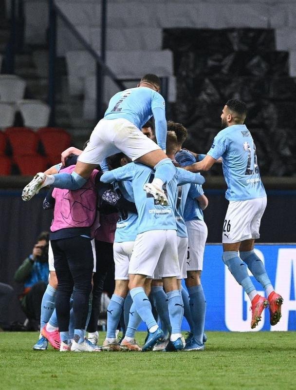 Fotos do jogo de ida da semifinal da Liga dos Campees da Europa, entre PSG e Manchester City, no Parque dos Prncipes, em Paris