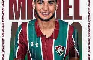 O Fluminense anunciou a contratação do atacante Michel Araújo, que estava no Racing, do Uruguai