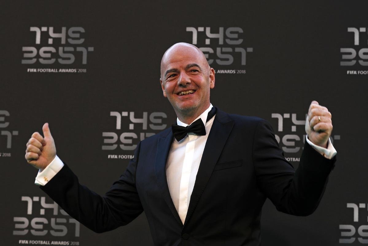 O presidente da Fifa, Gianni Infantino 