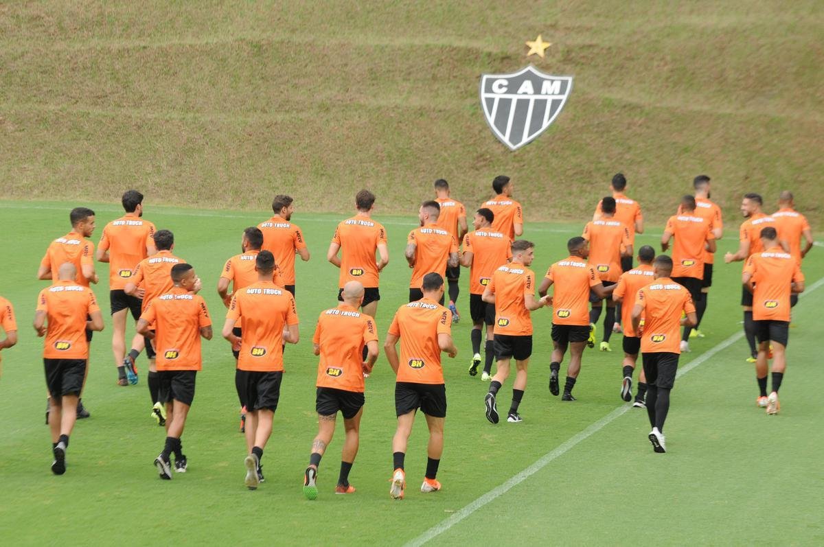 Fotos do Atltico nesta quinta-feira, na Cidade do Galo