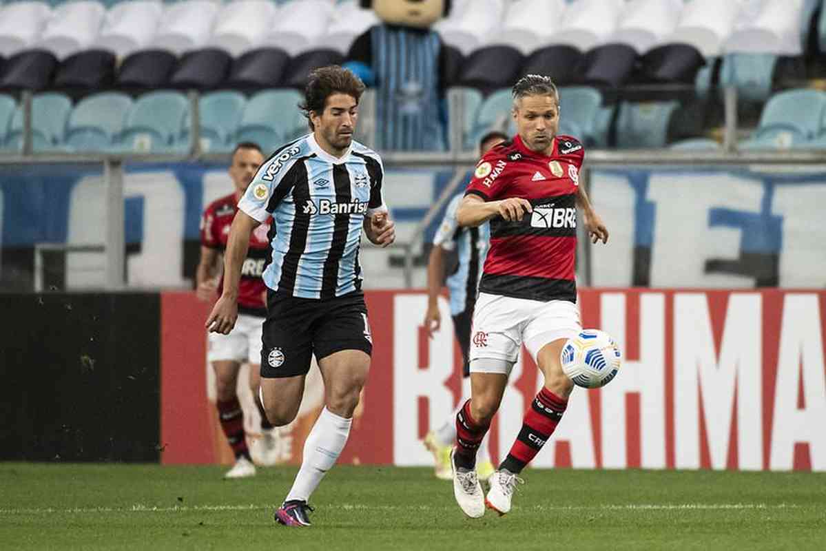 Fotos do jogo entre Grmio e Flamengo, na Arena do Grmio, em Porto Alegre, pela segunda rodada do Campeonato Brasileiro (23/11/2021)