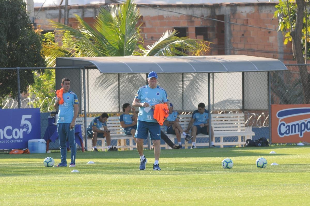 Fotos do treino do Cruzeiro desta quarta-feira, 2 de outubro, na Toca da Raposa II