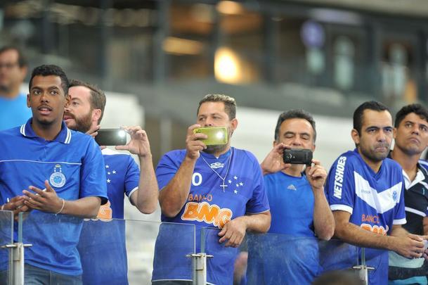 Fotos do jogo entre Cruzeiro e Grmio