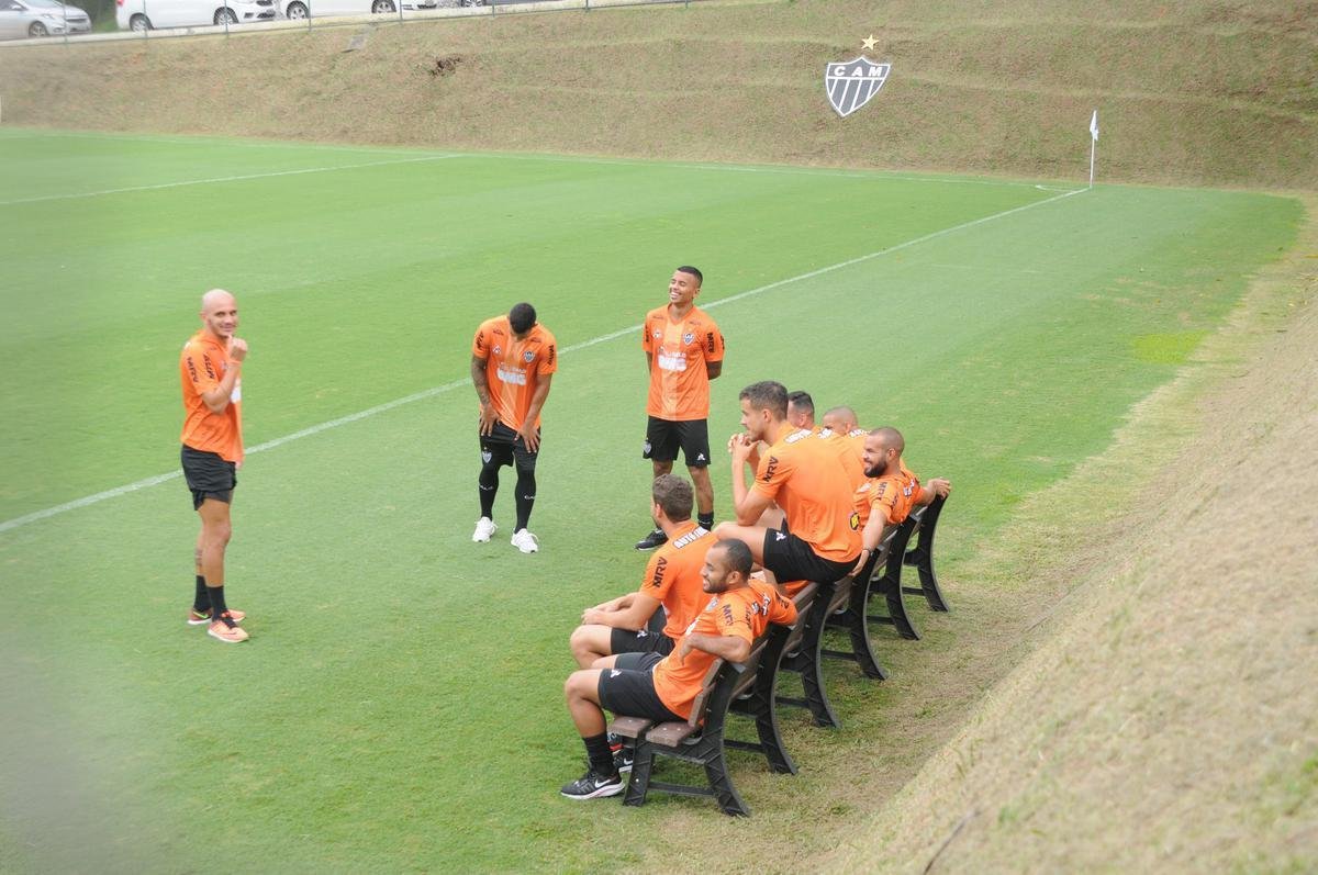 Fotos do Atltico nesta quinta-feira, na Cidade do Galo