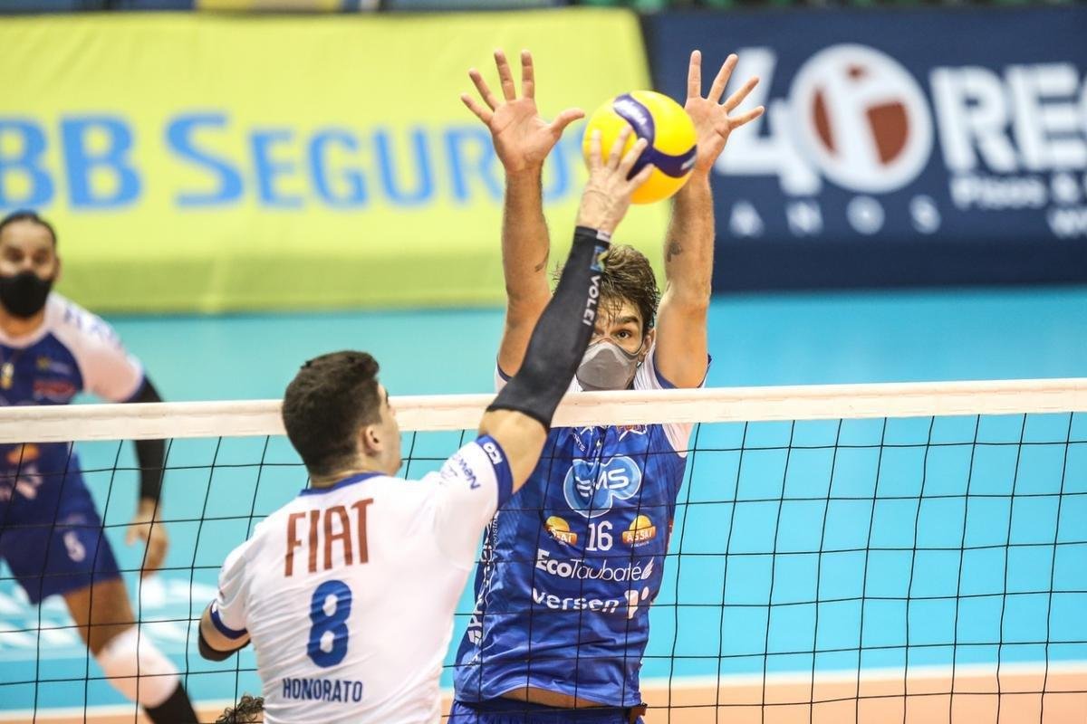 Taubat venceu o Minas por 3 a 2 no primeiro jogo da final da Superliga Masculina