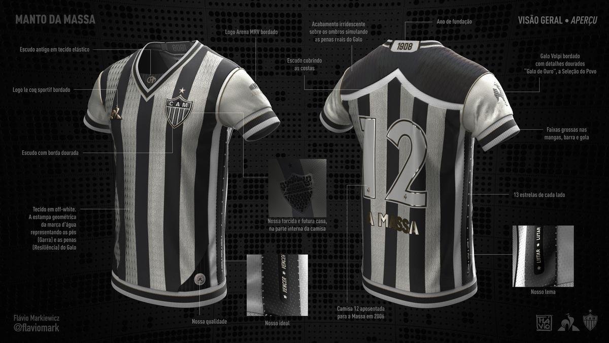 Camisa desenhada por Flvio Markiewicz ganhou o concurso 'Manto da Massa'