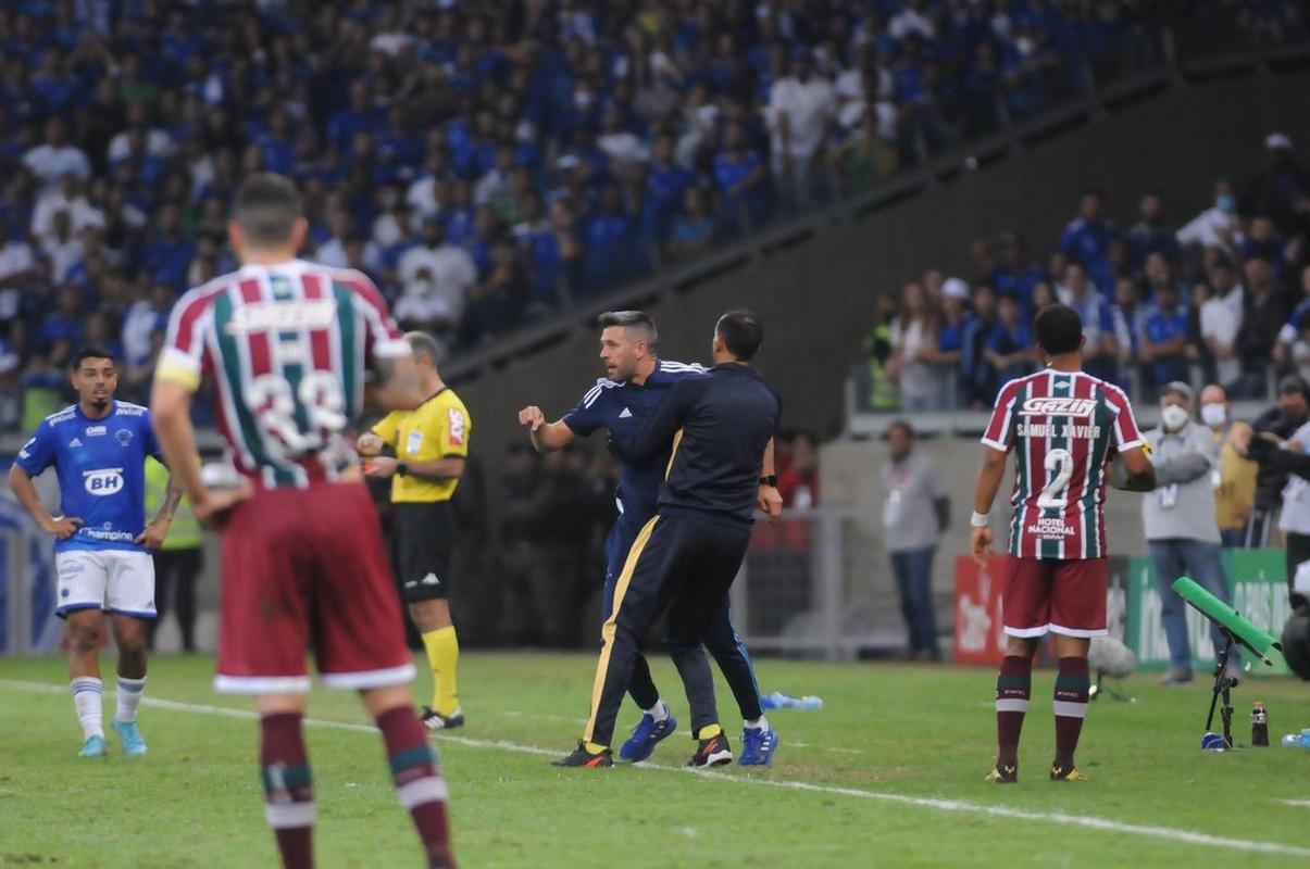 Fotos do jogo de volta das oitavas de final da Copa do Brasil, no Mineiro, entre Cruzeiro e Fluminense (Juarez Rodrigues/EM/DAPress)
