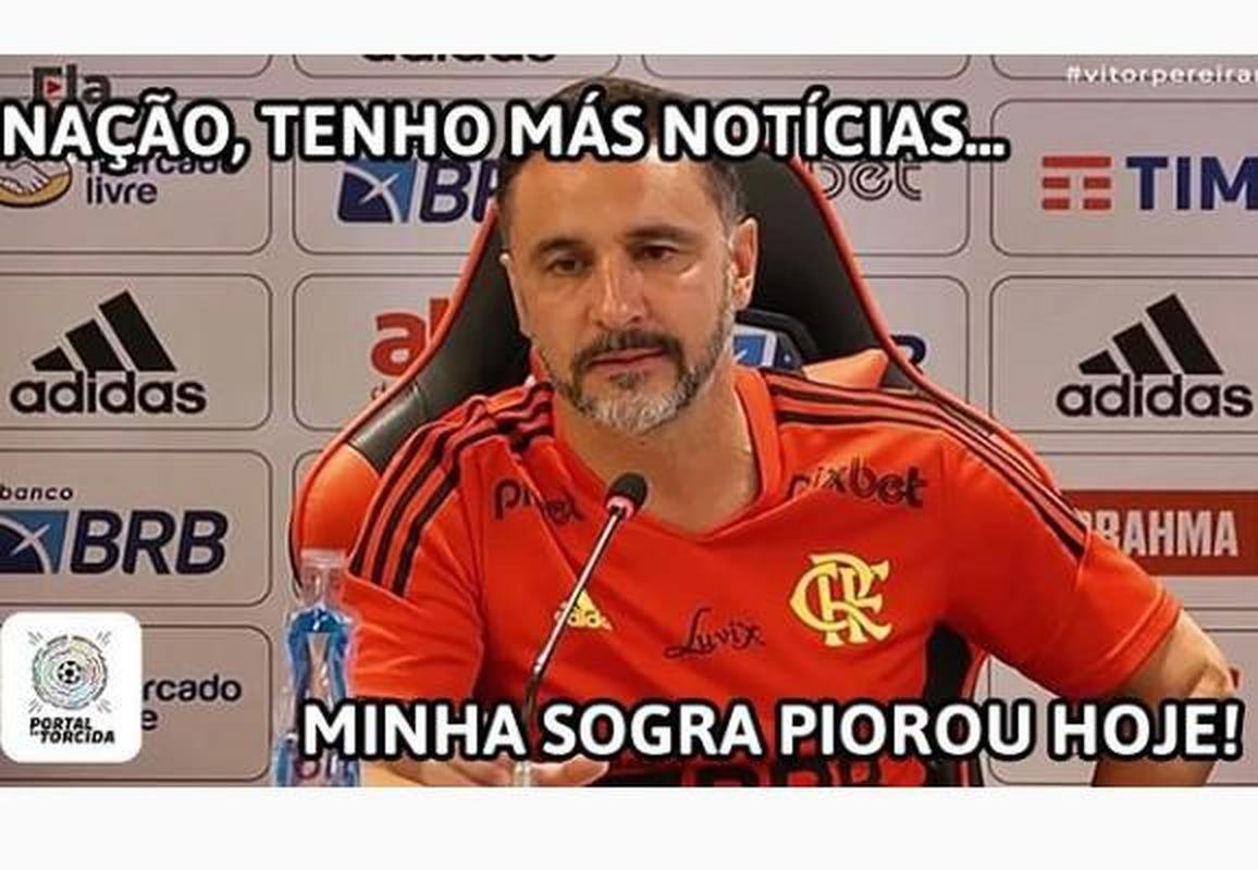 Vitria do Fluminense sobre o Flamengo rende memes nas redes sociais; Vitor Pereira  principal alvo da zoao 