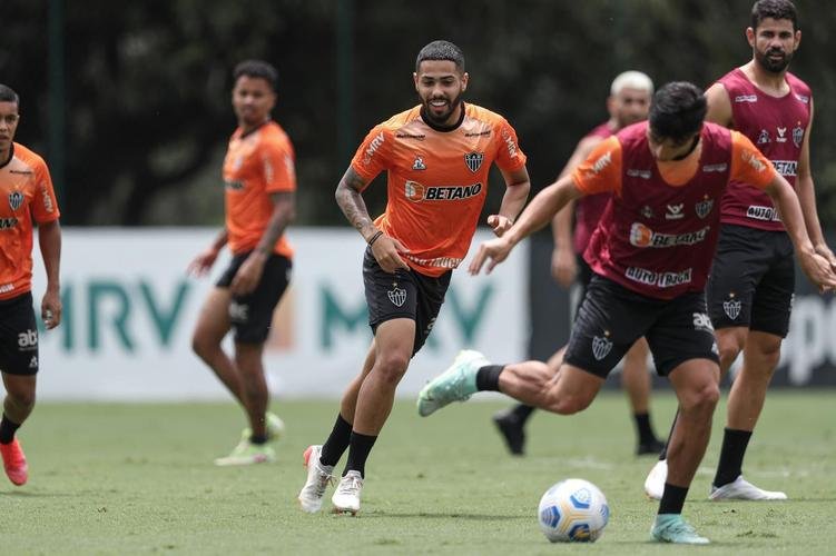 Treinamento do Atlético neste sábado, após o título brasileiro