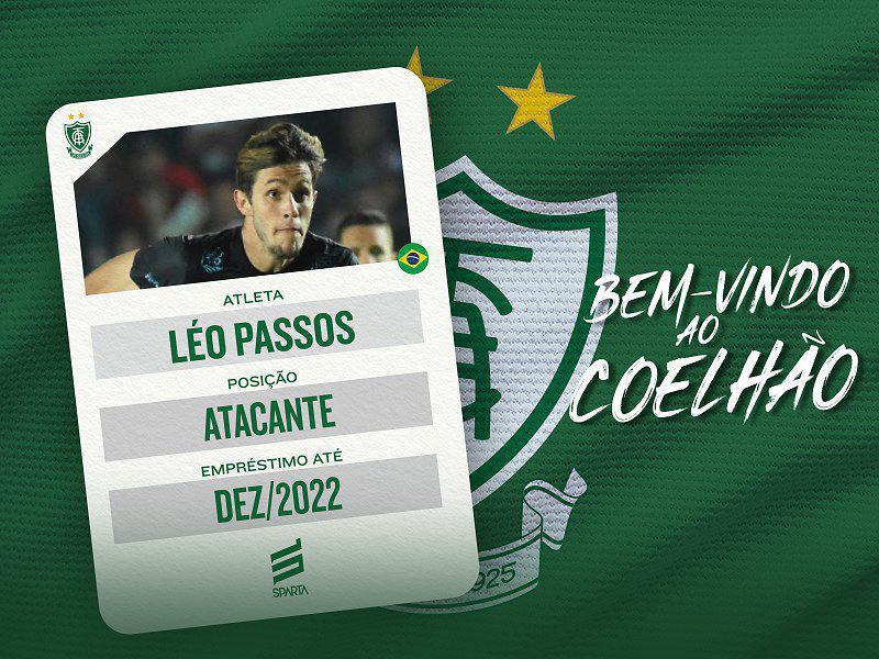 O Amrica anunciou o atacante Lo Passos, que estava no Londrina