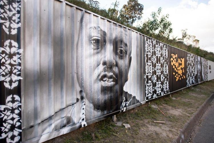 Grafites da Arena MRV ganham cores