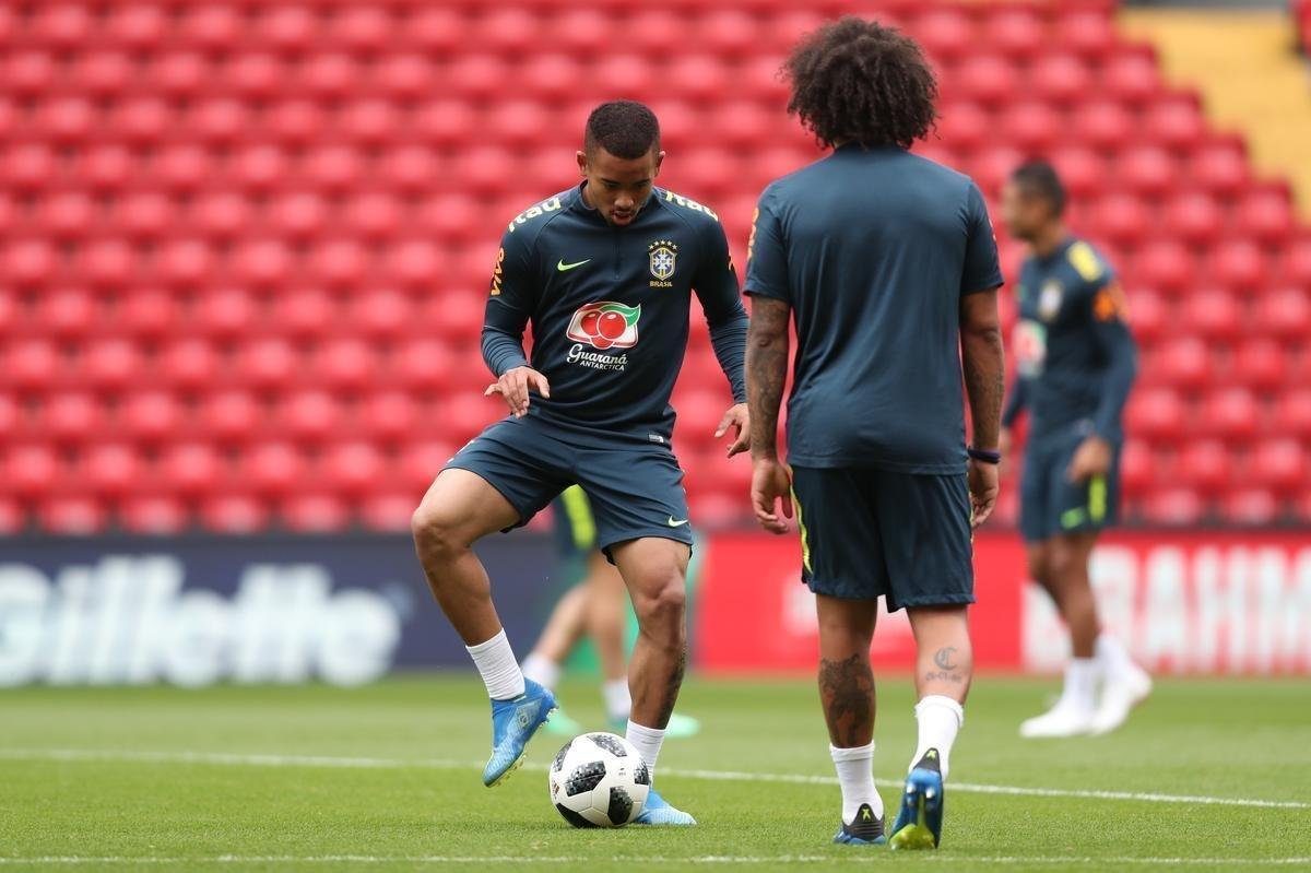 Veja imagens do último treino do Brasil antes do amistoso contra a Croácia