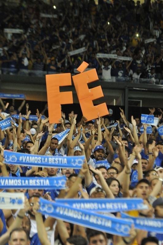 Torcida do Cruzeiro lotou o Mineiro na partida contra o Boca Juniors pela Libertadores