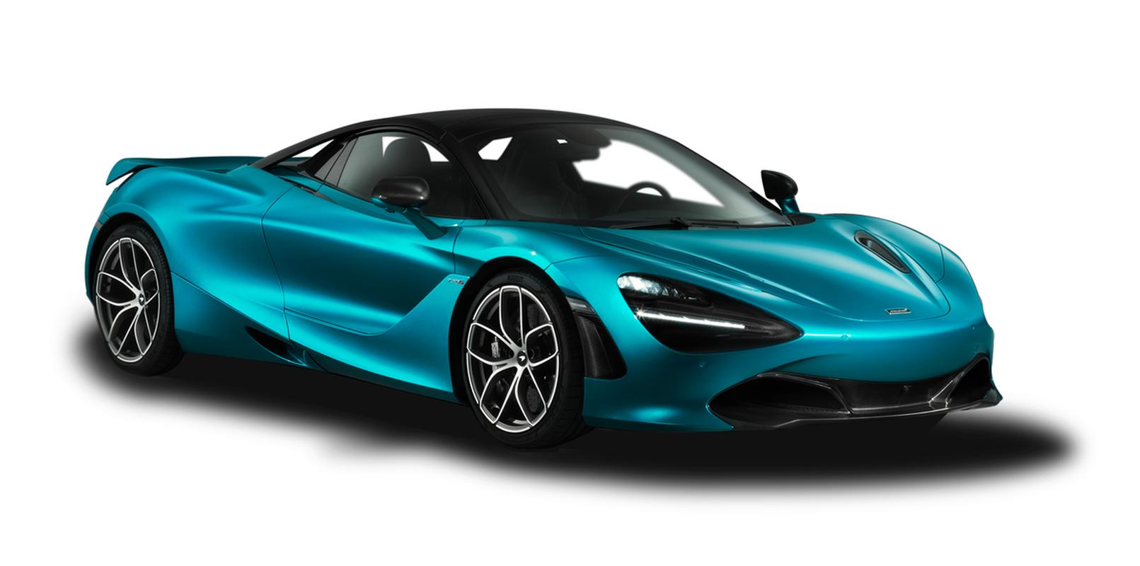 McLaren 720S Coupe azul sorteada em rifa no Hamad International Airport, em Doha