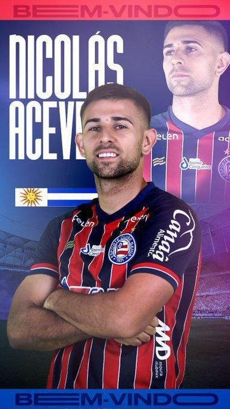 Bahia anunciou o meio-campista Nicols Acevedo