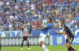 Fotos do jogo entre Cruzeiro e So Paulo