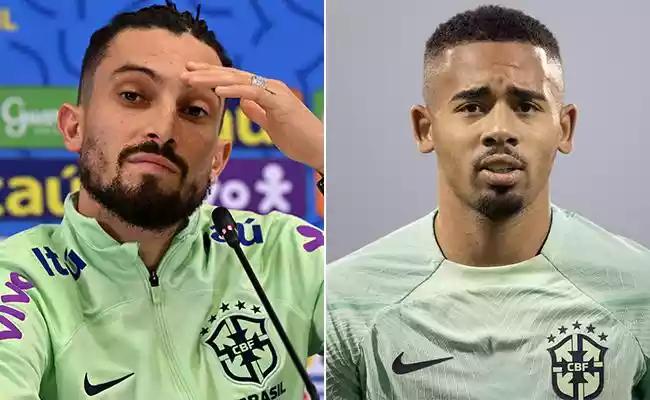 Alex Telles e Gabriel Jesus se lesionaram no duelo frente a Camares