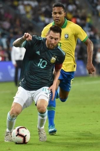 Fotos do amistoso internacional entre Brasil e Argentina, em Riade, na Arbia Saudita