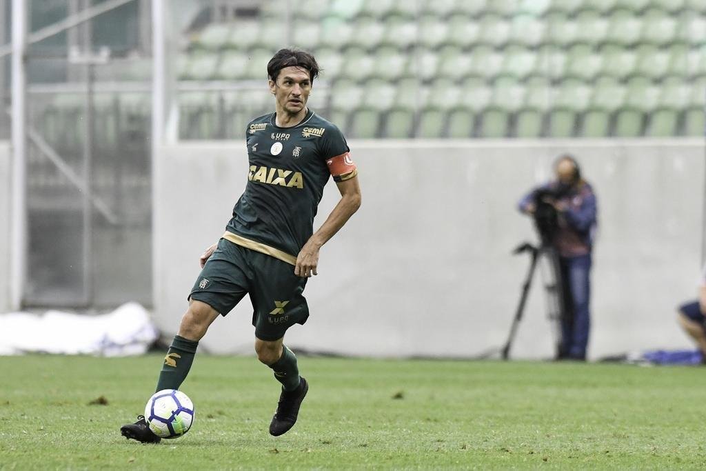 Matheus Ferraz chegou ao Amrica em 2018, assumiu a faixa de capito que era de Rafael Lima e atuou em 35 partidas pelo clube
