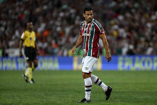 Striker Fred for Fluminense in 2022 before retiring from football