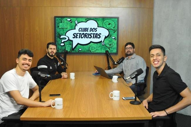Fael Lima durante o podcast Clube dos Setoristas, do Superesportes