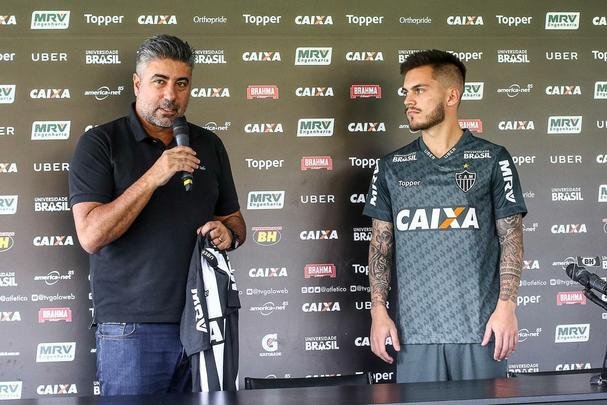 Apresentação do meia Nathan, novo jogador do Atlético