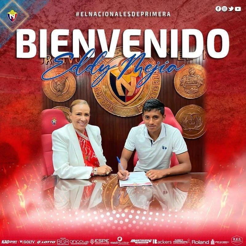 El Nacional (Equador) contratou o meio-campista Eddy Meja 