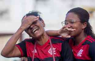 Tristeza dos torcedores do Flamengo na derrota para o Palmeiras