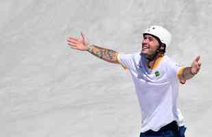 Pedro Barros conquistou a medalha de prata no skate park
