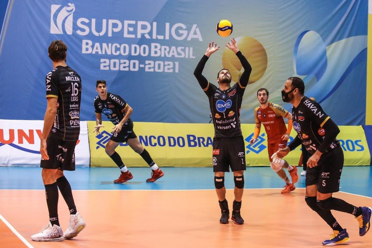 Minas no resistiu ao poderoso Taubat, perdeu por 3 sets a 0 e terminou a Superliga como vice-campeo