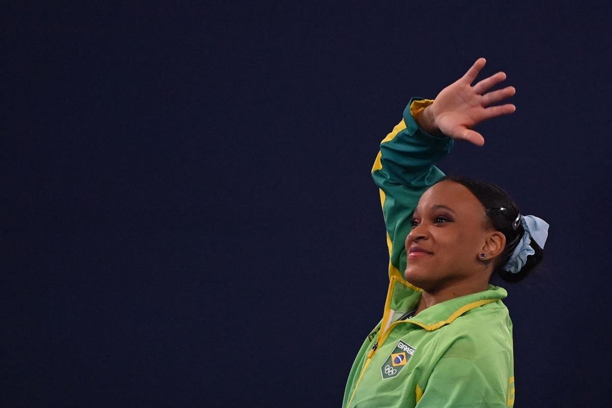 Rebeca Andrade conquistou a medalha de ouro no salto