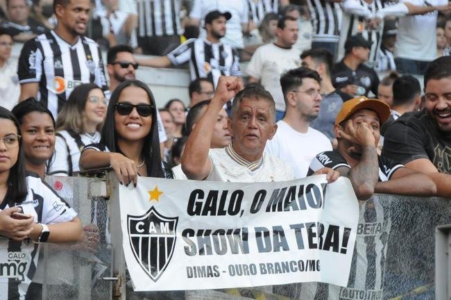 Fotos da torcida do Atltico na partida contra o Flamengo, no Mineiro, em Belo Horizonte, pela 13 rodada do Campeonato Brasileiro