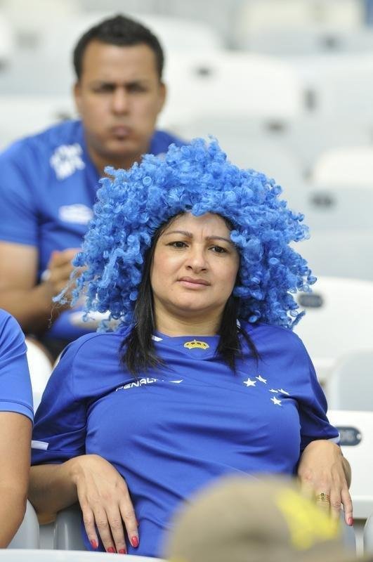 Torcedores do Cruzeiro compareceram em grande nmero ao Mineiro na semifinal contra o Tupi