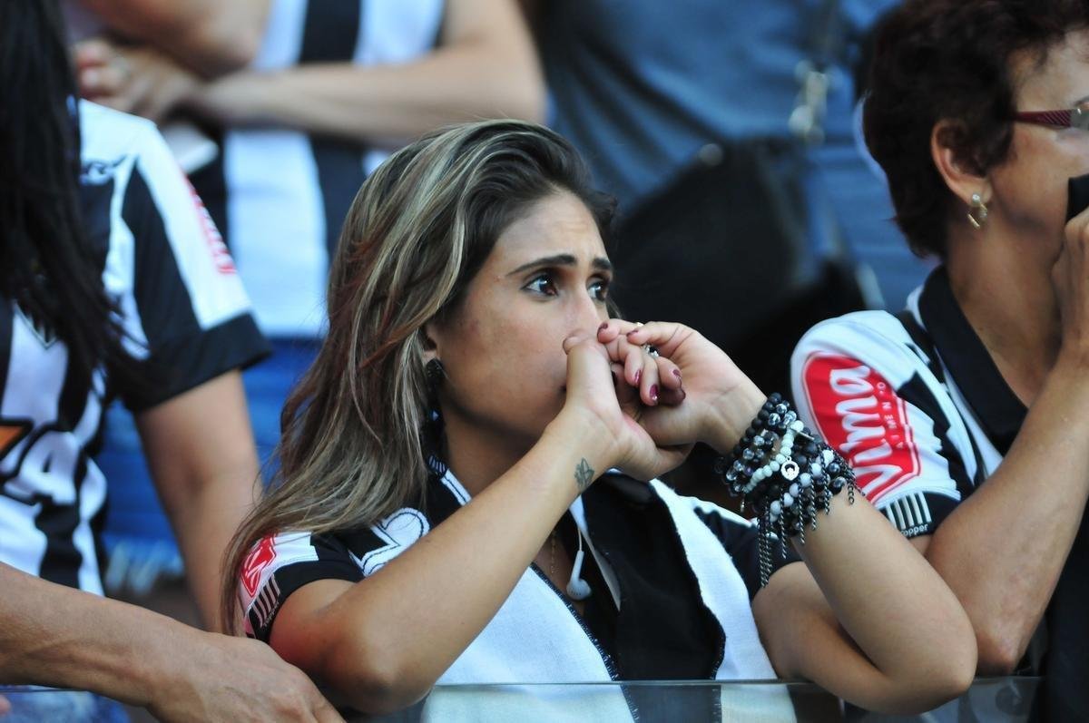 Torcida do Atltico no Mineiro, na deciso do Mineiro; Cruzeiro saiu campeo ao vencer por 2 a 0