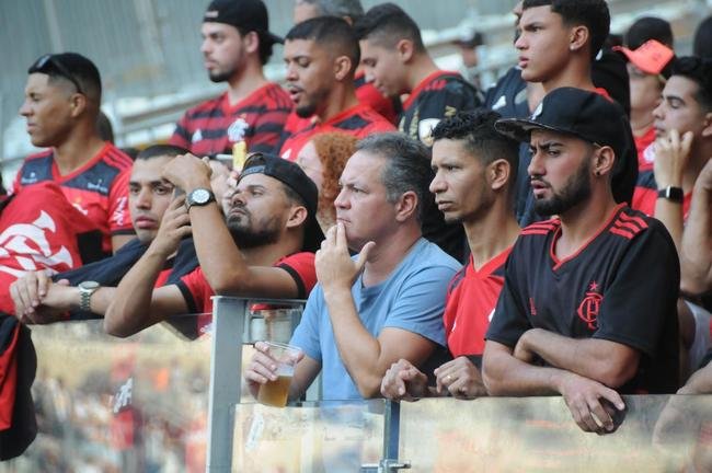 Torcida do Flamengo na partida contra o Atl�tico, no Mineir�o, em Belo Horizonte, em jogo pelo Campeonato Brasileiro