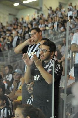Fotos da torcida do Atltico no Mineiro, na partida contra o Cerro Porteo, pela Copa Libertadores