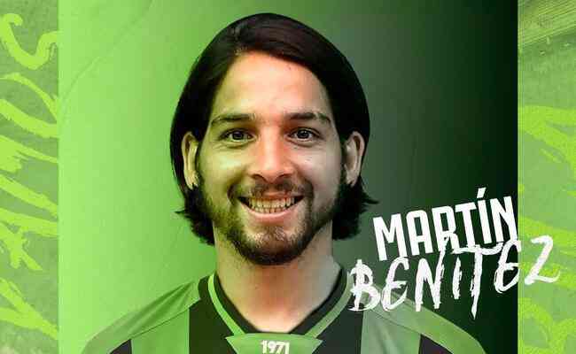 América anunciou a contratação do meio-campista Martín Benítez, por empréstimo
