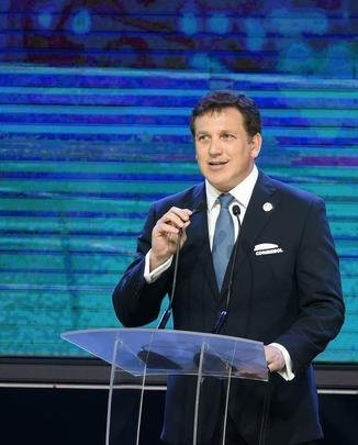 Imagens dos sorteios das Copas Sul-Americana e Libertadores em Luque, no Paraguai