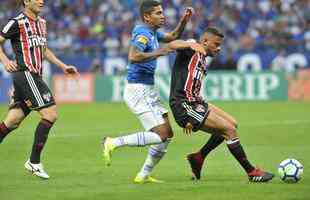 Fotos do jogo entre Cruzeiro e So Paulo