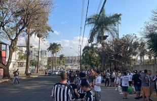 Fotos da torcida do Atltico no pr-jogo contra o Palmeiras no Mineiro