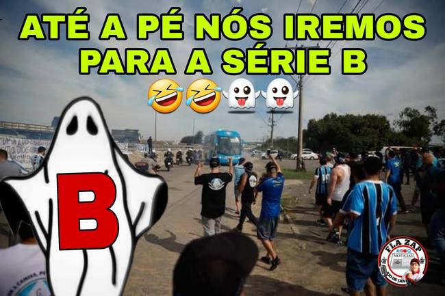 Veja os memes do rebaixamento do Grêmio à Série B